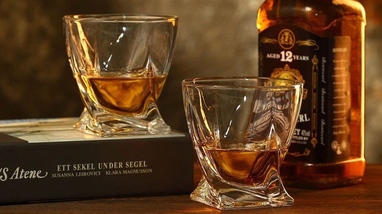 Lorsia whiskey rocks glass