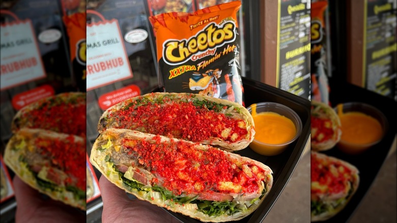 Hot Cheetos and crunch wrap