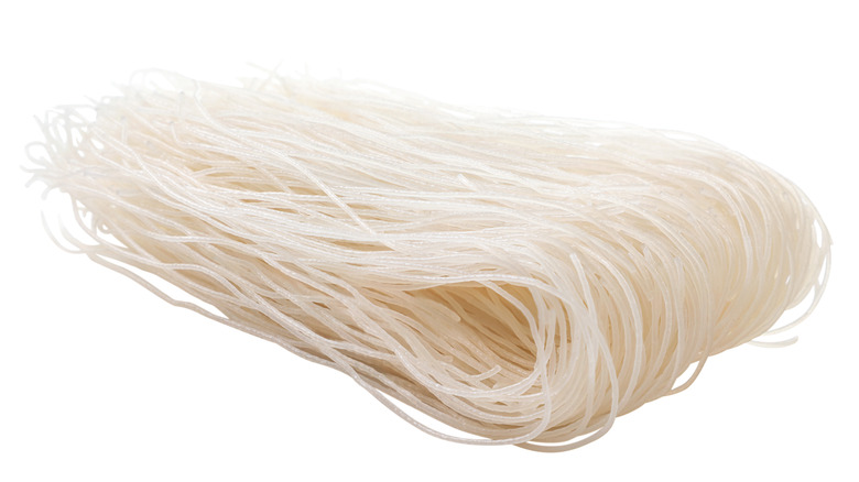 bundle of dried vermicelli noodles