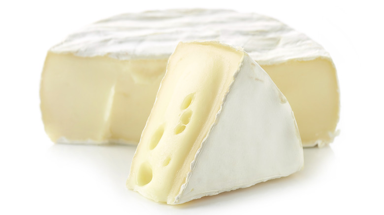 Brie cheese wheel