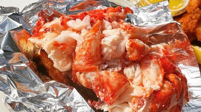 Massive lobster roll