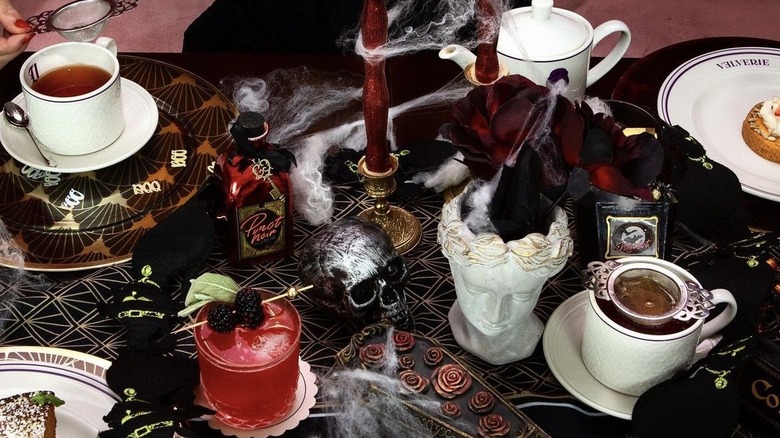 A spooky tea service