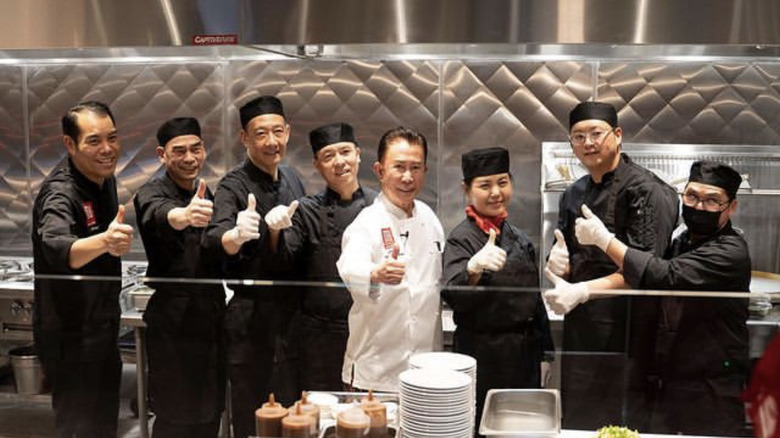 Chef Yan and his kitchen team