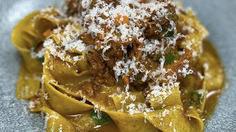 Rossetti's pork ragù on plate