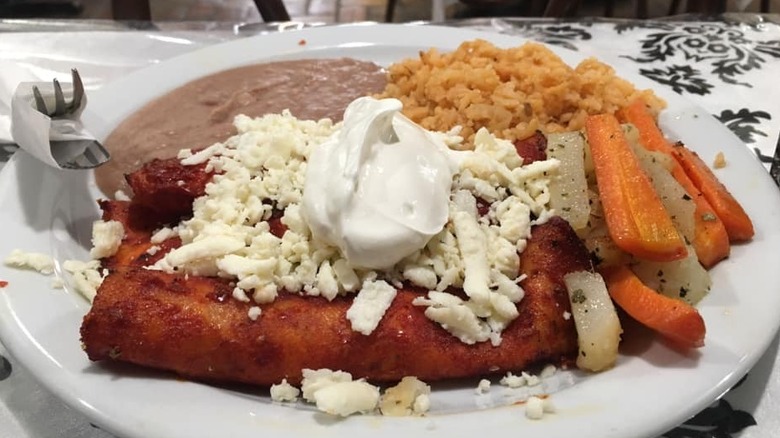 enchiladas at El Castillo