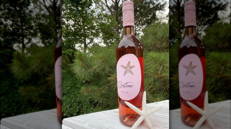 Seastone rosé wine bottle