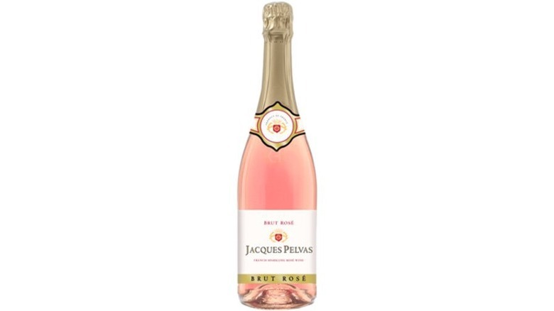 sparkling rose wine bottle