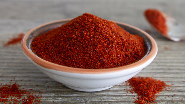 paprika in a dish