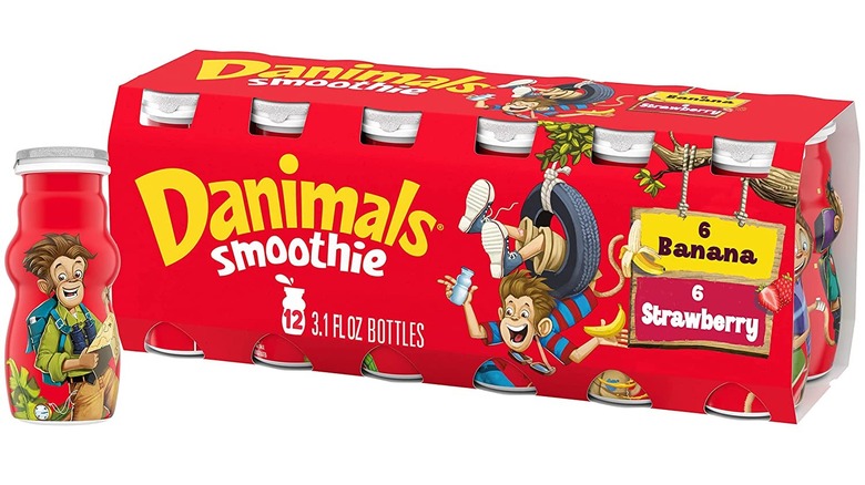 box of strawberry banana Danimals