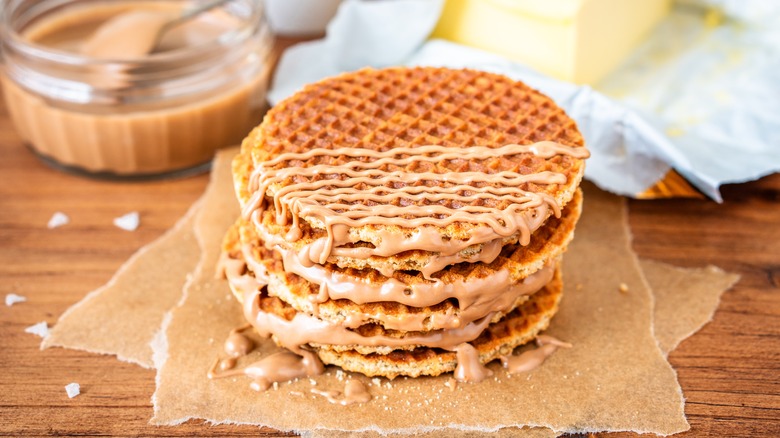 stack of stroopwafels