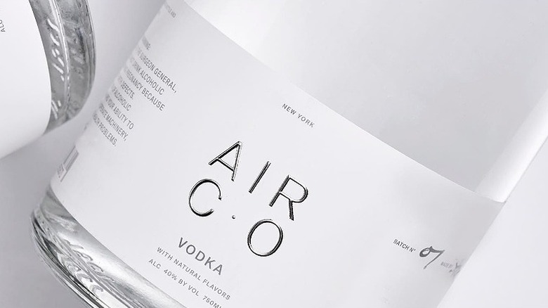 Bottle of Air Company Vodka 