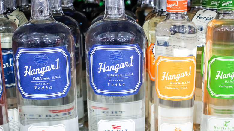 Various Bottle of Hangar 1 Vodka 