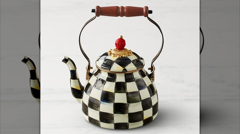 MacKenzie-Childs Check Tea Kettle