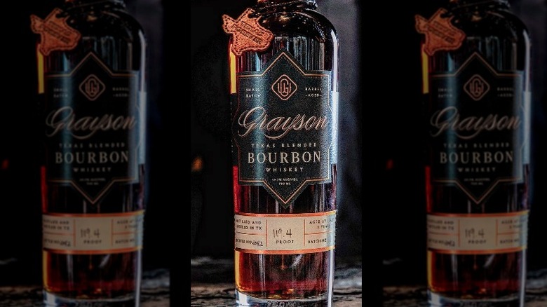 Grayson bourbon bottle