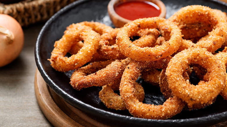 Beer battered onion rings