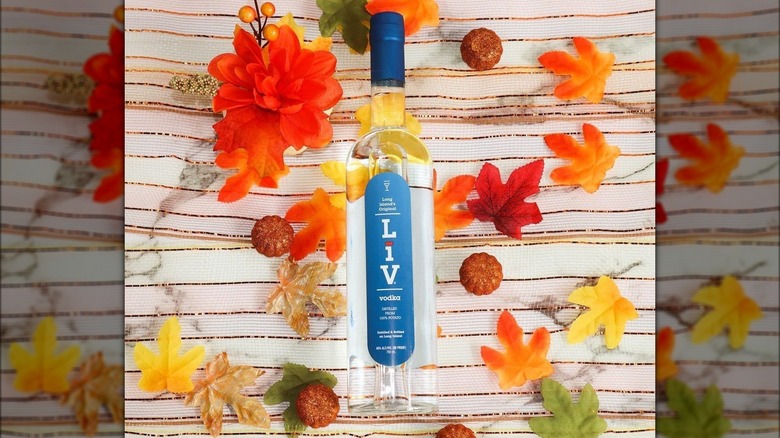 Bottle of LiV Potato Vodka