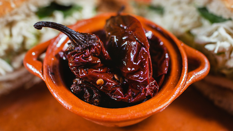 chipotle chiles in bowl