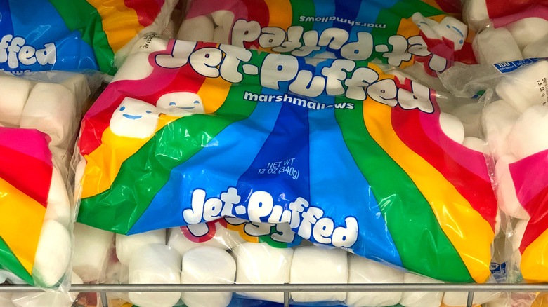 Bags of Jet Puffed marshmallows