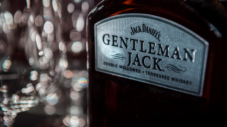 Bottle of Gentleman Jack whiskey