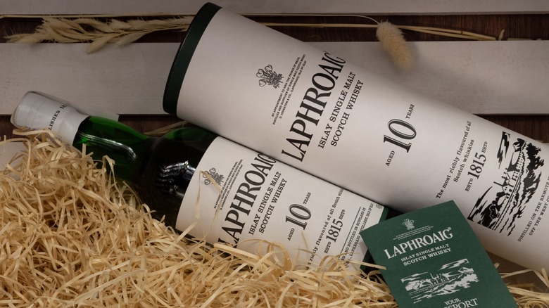 Bottle of Laphroaig 10-year