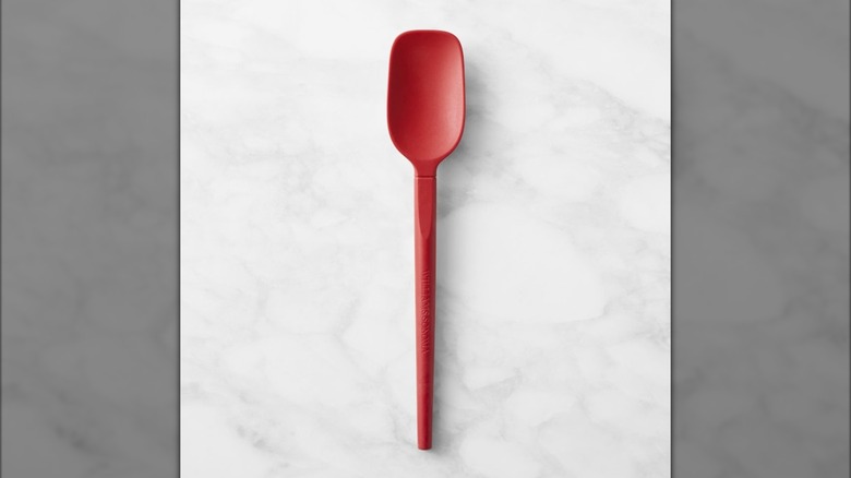 Spoonula on marble background