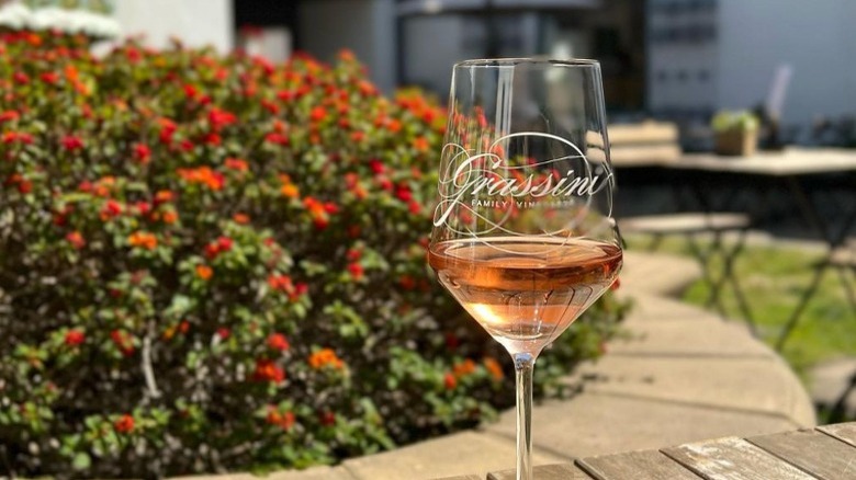 Glass of rose