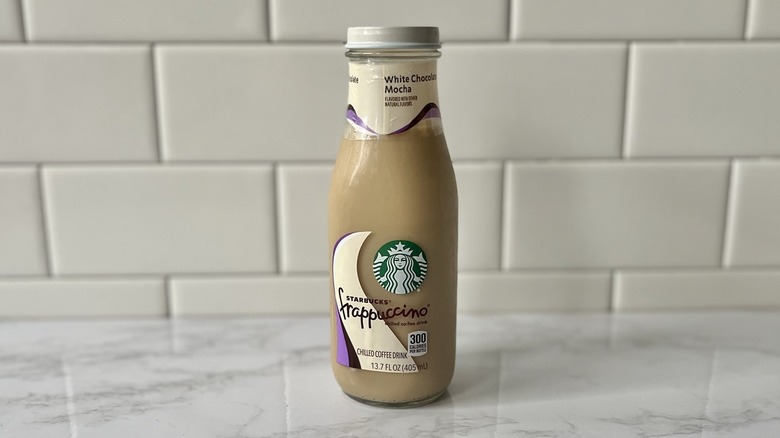 bottled Starbucks white chocolate frappuccino