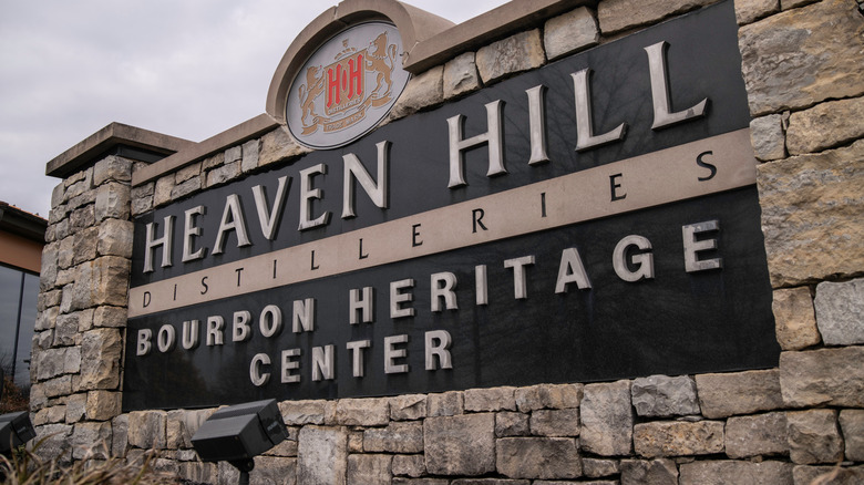 Sign for Heaven Hill distilleries
