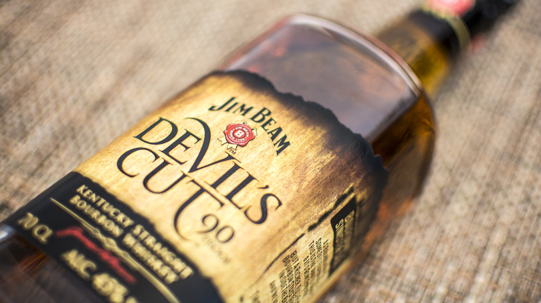Bottle of Jim Beam Devil's Cut