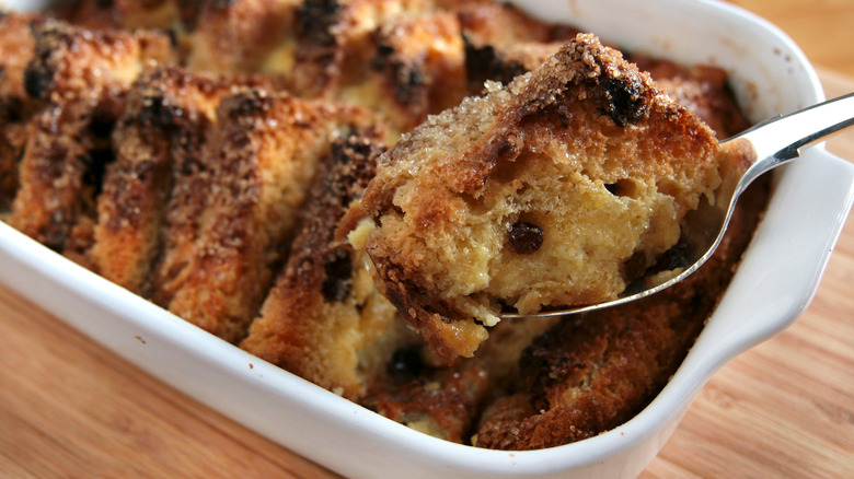 bread and butter pudding spoon