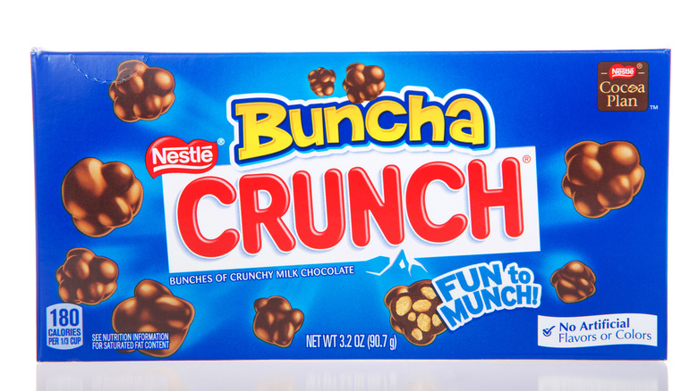 Buncha Crunch in cardboard box