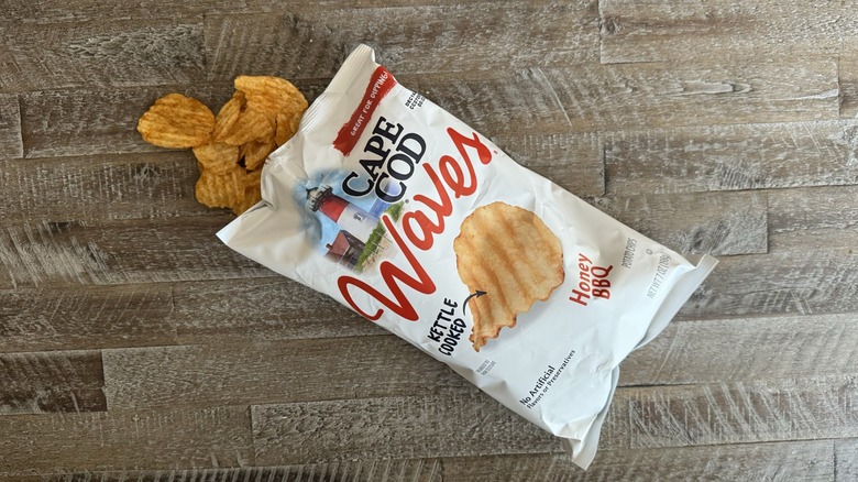 Bag of Cape Cod Honey BBQ Waves chips