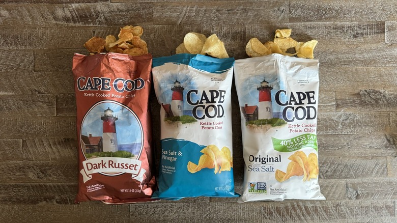 Cape Cod chips on table