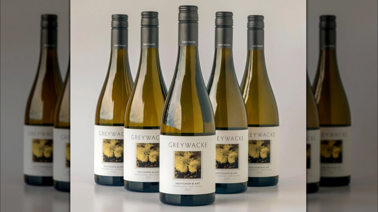 several bottles of sauvignon blanc wine