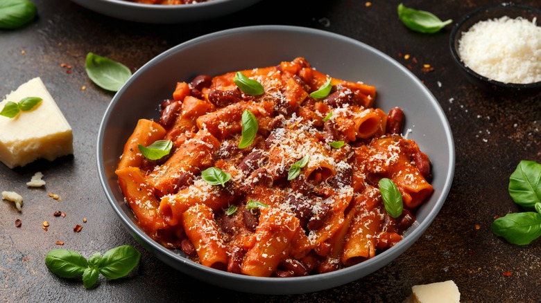 Bowl of pasta e fagioli