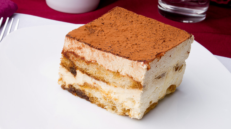 Slice of tiramisu