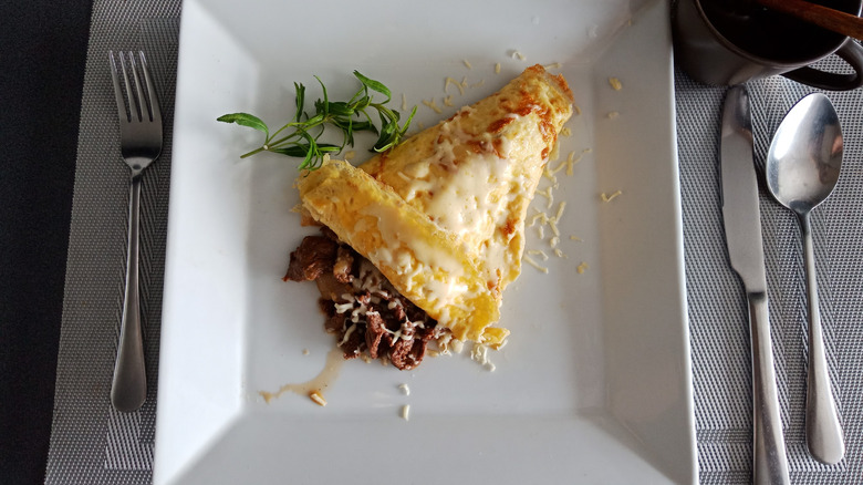 cheese steak omelet