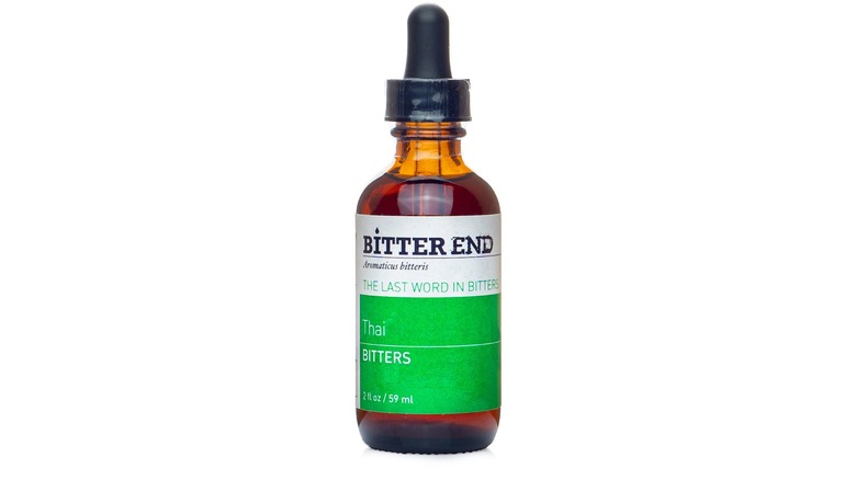 The Bitter End Thai Bitters bottle on white background