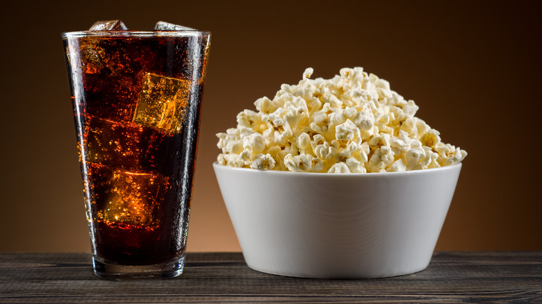 Coke and popcorn