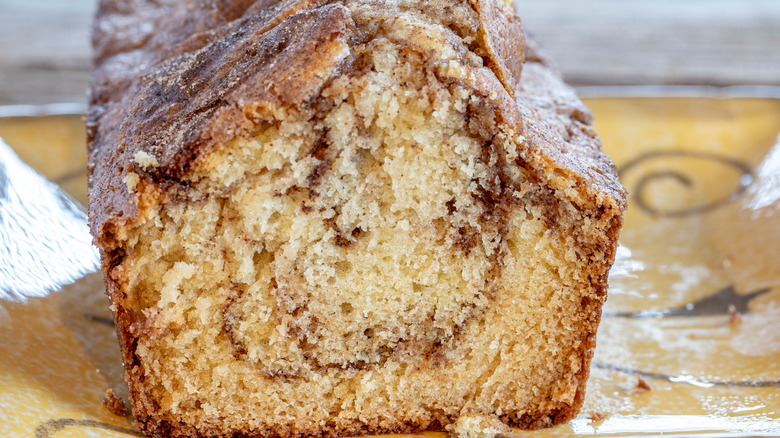 loaf of Amish cinnamon bread