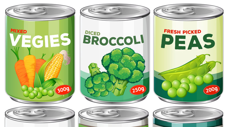 canned vegetables