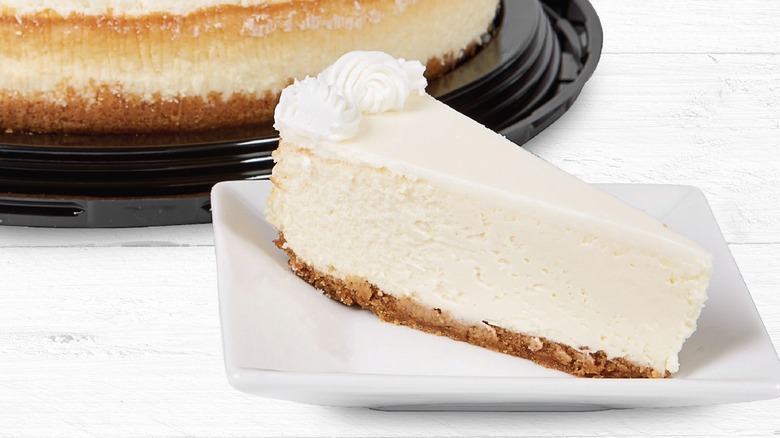 Costco plain cheesecake slice