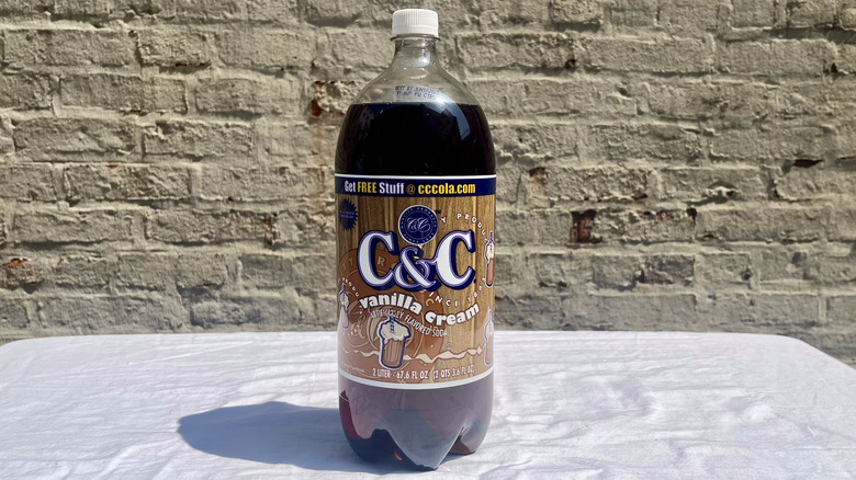 C&C Vanilla Cream soda bottle