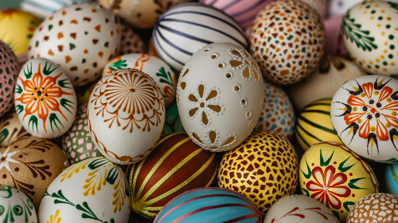 Decorated Easter eggs