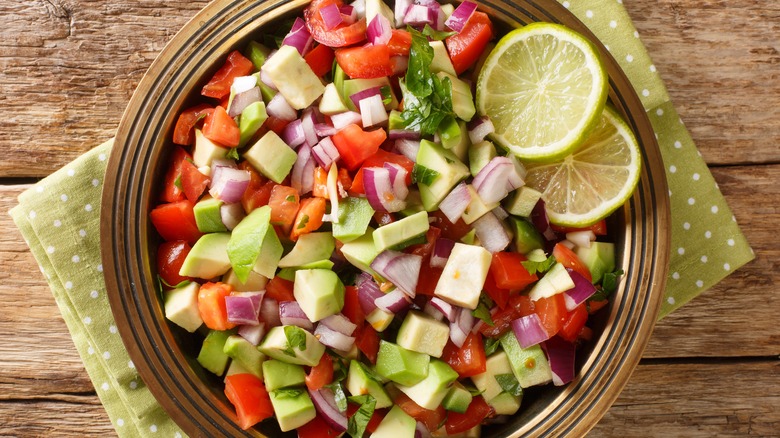 Kachumbari in a bowl