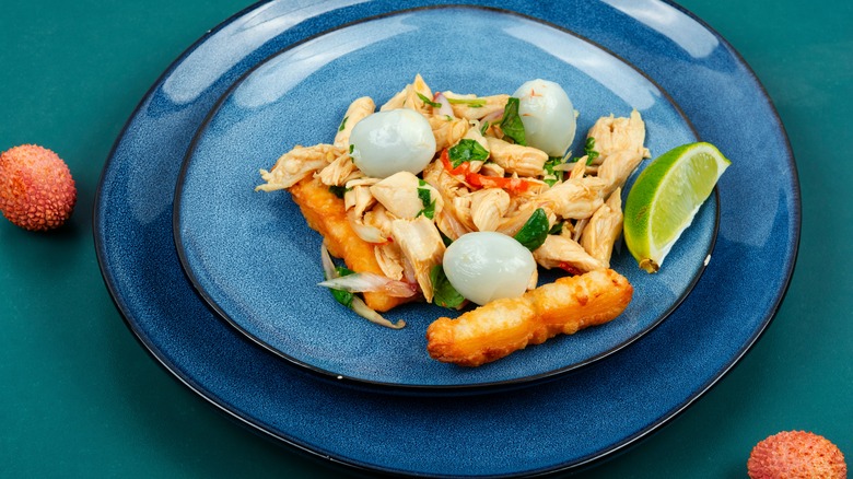 lychee salad with chicken