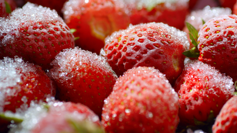 Strawberries with sugar