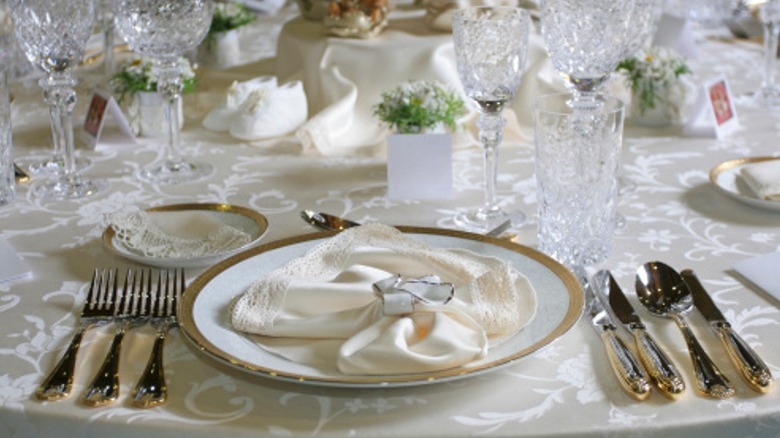 Full formal place setting