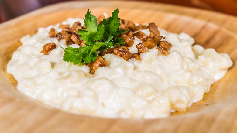 bryndzové halušky Slovak dumplings