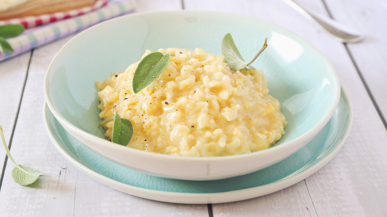 Creamy bowl of risotto